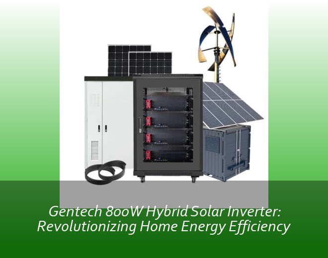 Gentech 800W Hybrid Solar Inverter: Revolutionizing Home Energy Efficiency